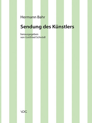 cover image of Hermann Bahr / Sendung des Künstlers